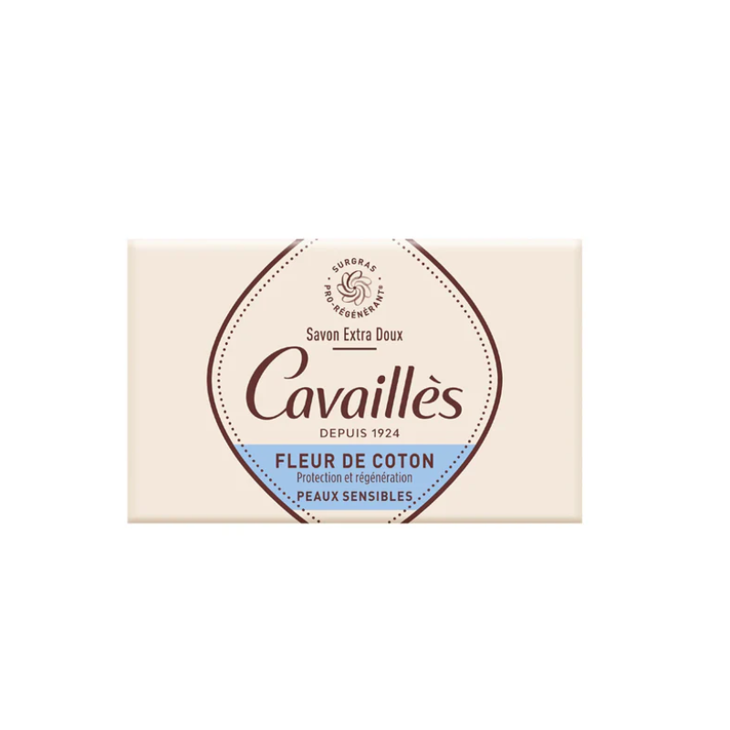Cavailles Extra‑Mild Surgras Soap Cotton Flower