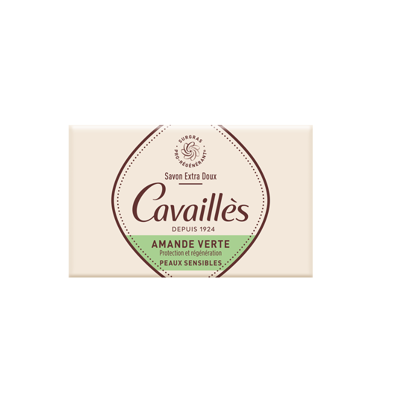 Cavailles Extra‑Mild Surgras Soap Green Almond