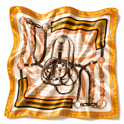Equestrian Print Square Scarf Petit Détail Lebanon