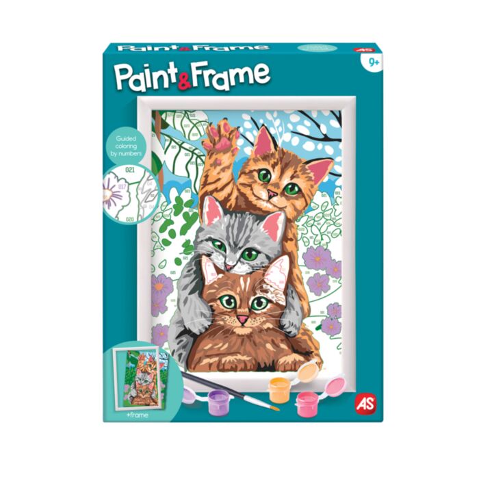 FUNNY KITTENS PAINT & FRAME BY NUMBERS by AS Art