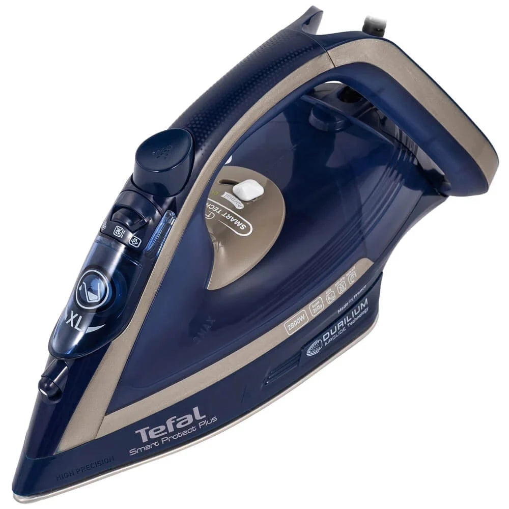 Iron Smart Protect+, Blue/Silver Premuim, 45g Ironing Machine Iron Smart Protect+, Blue/Silver Premuim, 45g Iron Smart Protect+, Blue/Silver Premuim, 45g Tefal