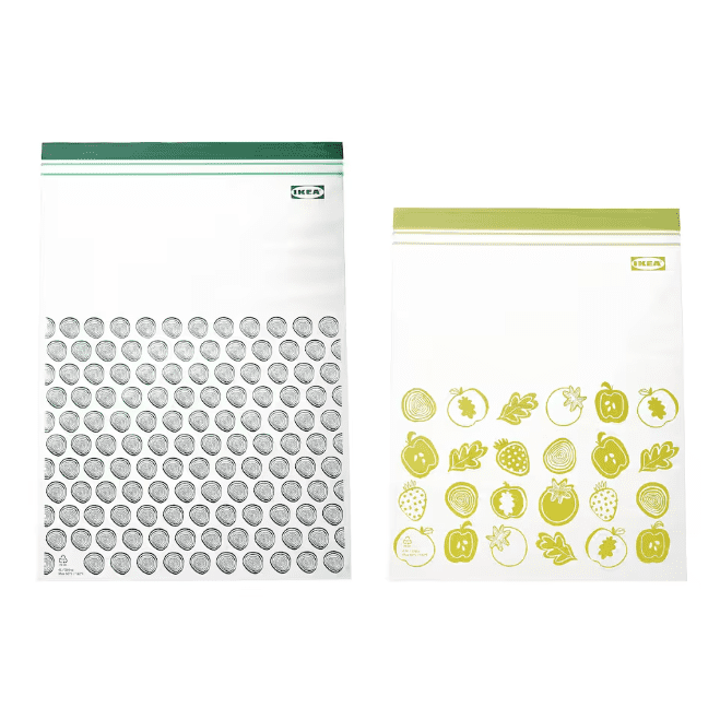 IKEA Resealable Bag And 6 L 4.5 L Green