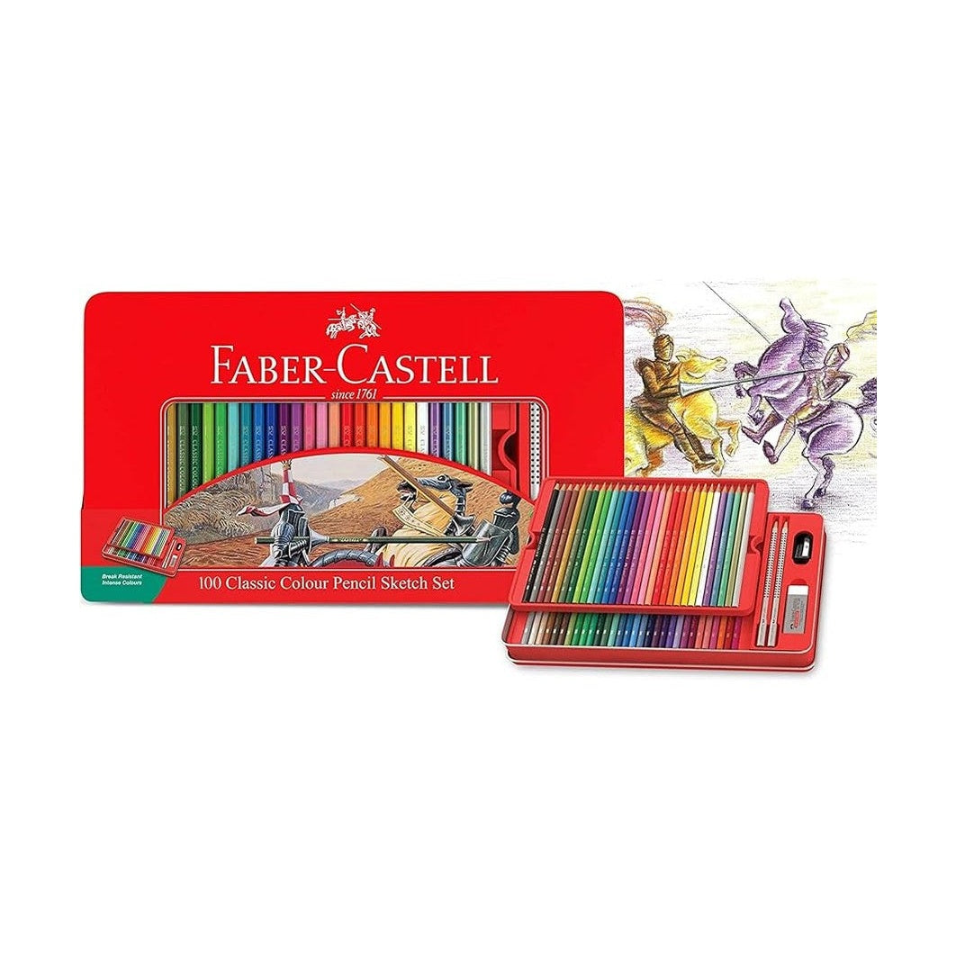 Faber-Castell Classic Colour Pencil 100PCS SKETCH SET by Faber-Castell