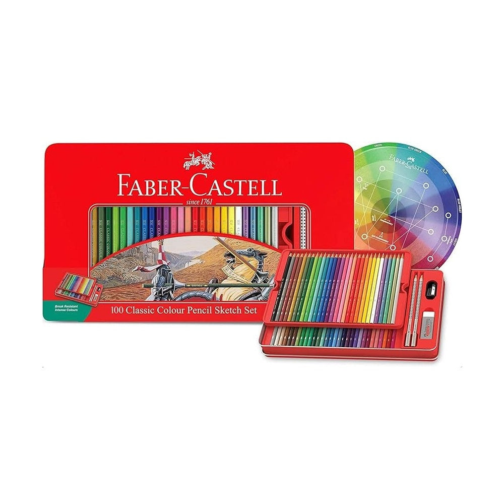 Faber-Castell Classic Colour Pencil 100PCS SKETCH SET by Faber-Castell