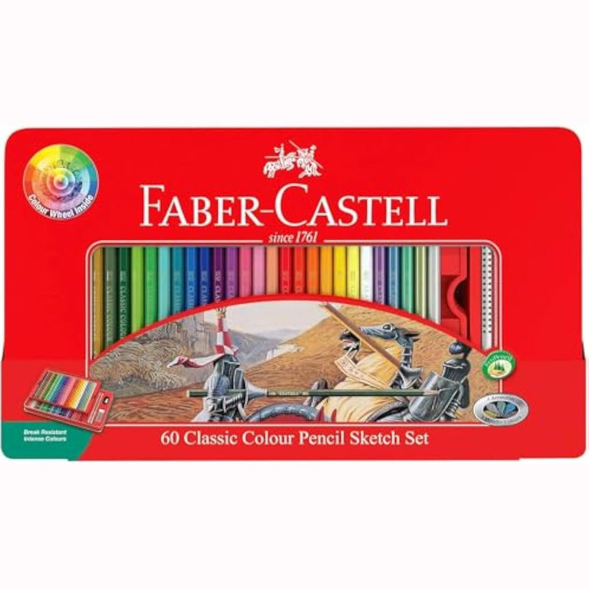 Faber-Castell classic colour pencils 60 colour sketch set by Faber-Castell