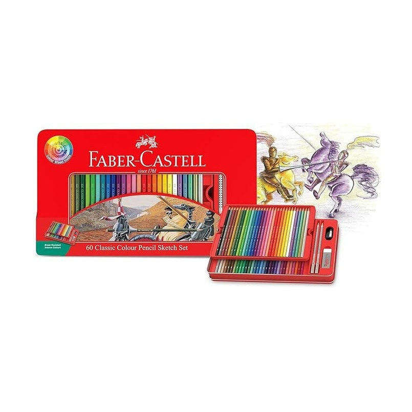 Faber-Castell classic colour pencils 60 colour sketch set by Faber-Castell