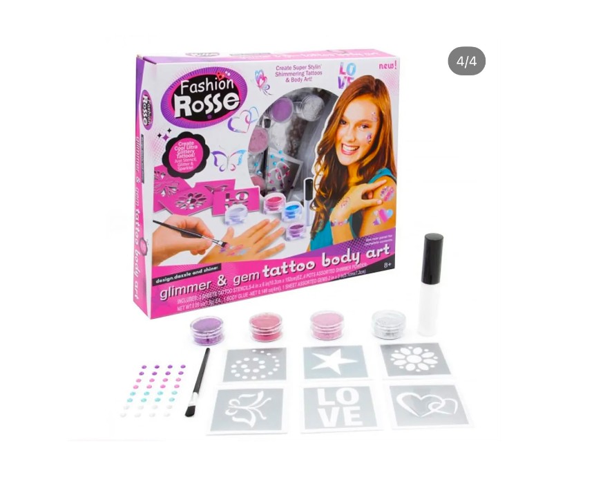 Glimmer and Gem Tattoo Kit - Fashion Rosse