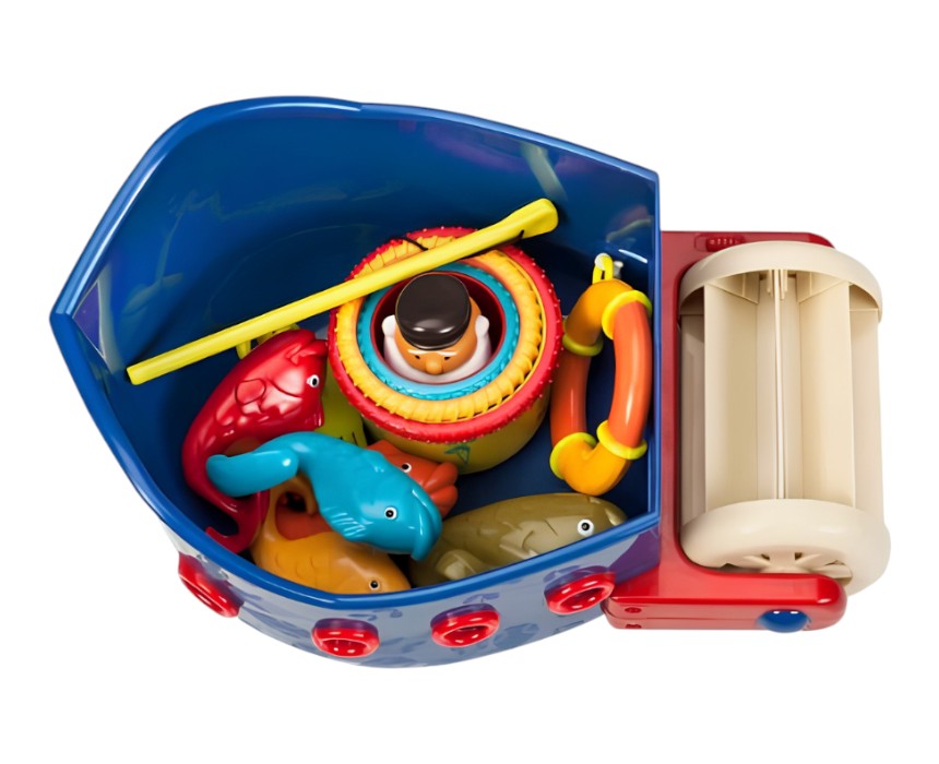 Kids Fish and Splish Bath Boat Toy Set
