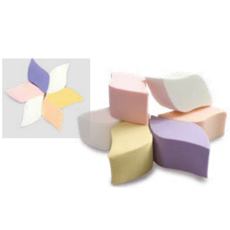 Flower Shaped Makeup Sponge Puff (6Pcs)