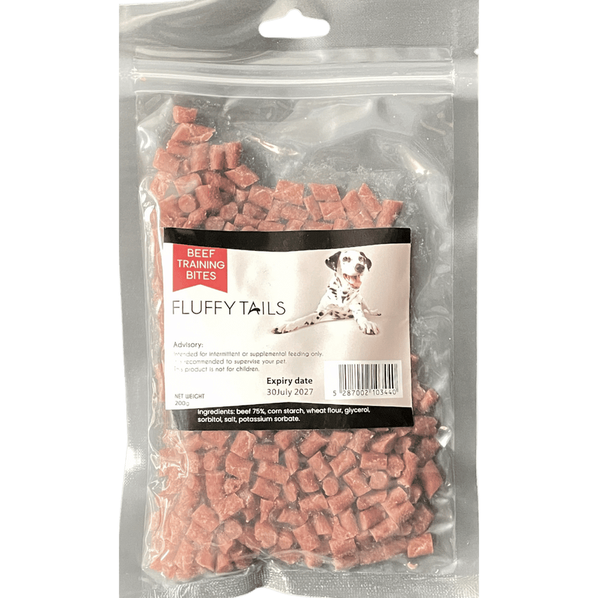 Fluffy Tails Beef Training Bites 200G