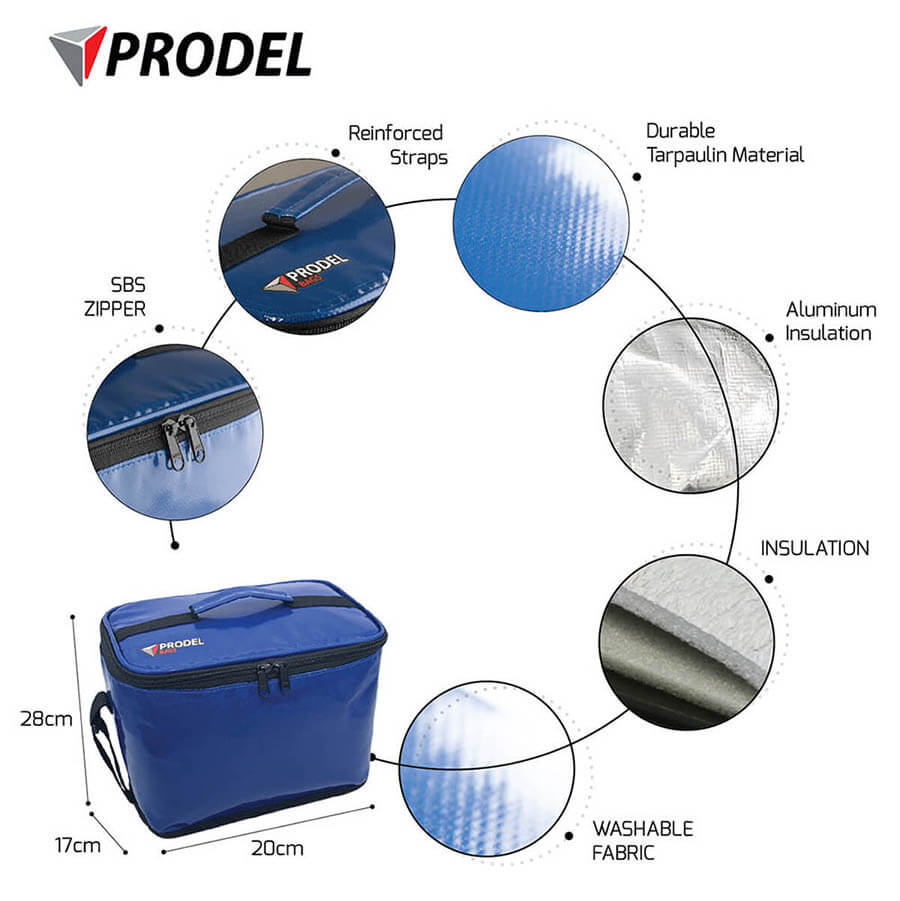 PRODEL Insulated Lunch Bag Washable Black
