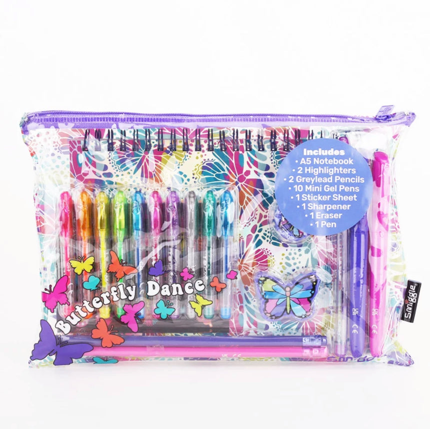 Smiggle Stationery Kit Butterfly A5
