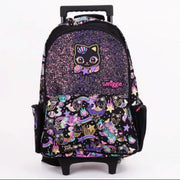 Smiggle Backpack Light Up Wheels Cat 48cm