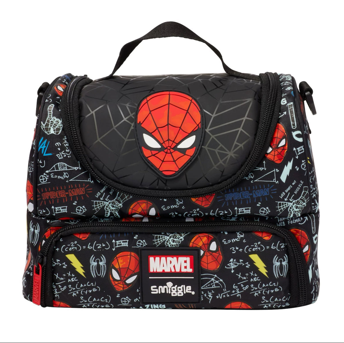 Smiggle Lunch Bag - Spider-Man | Shoulder Straps | 24.5×16.5×15cm