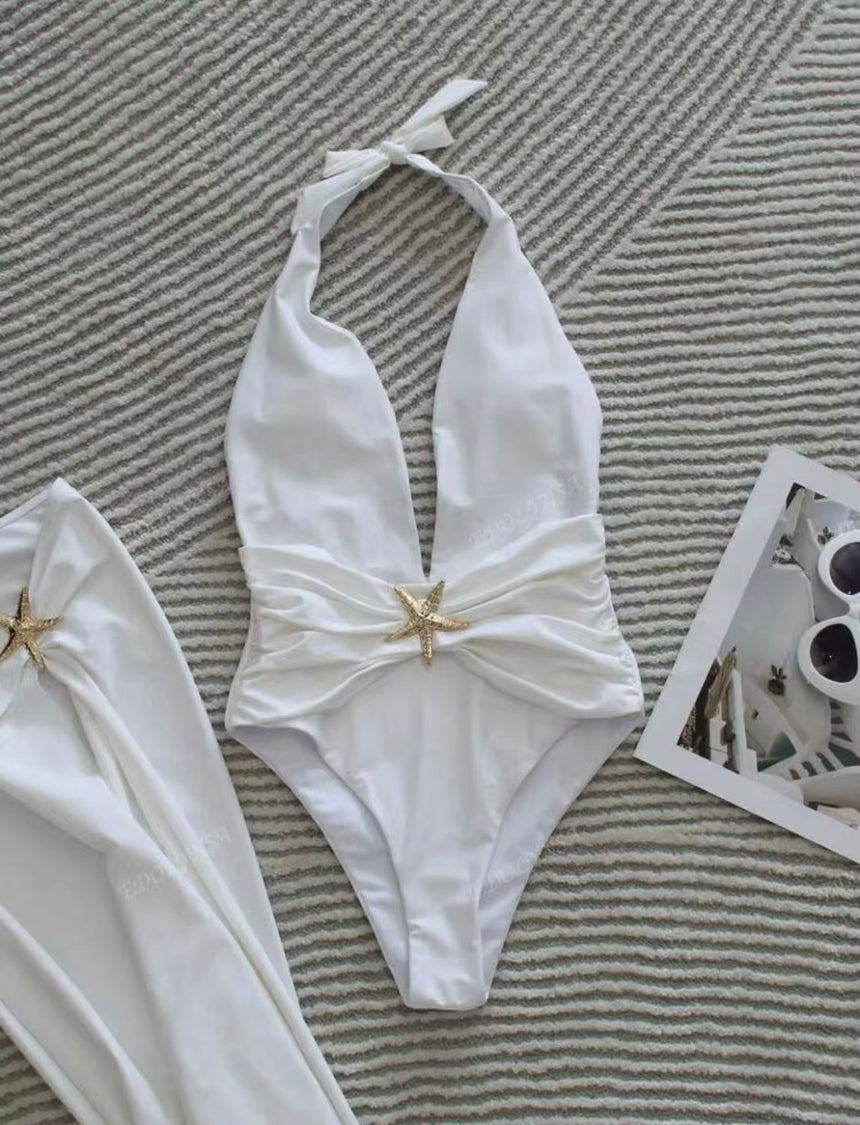 Starfish One Piece Elegant Sunset Swimsuit