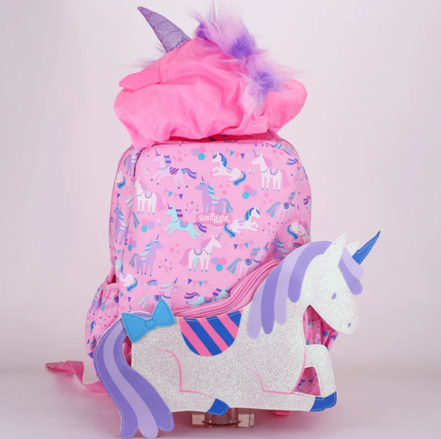 Smiggle Backpack Unicorn | Hoodie | (KG1-KG3) | 38cm