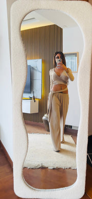 Luxe Lounge Ballerina Wrap Around Top And Wide Leg Pants
