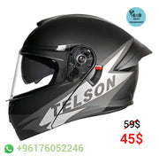 Certified full face motorcycle helmet for safety