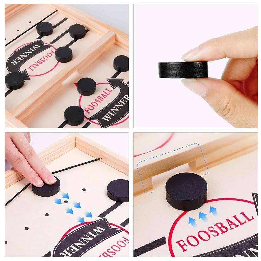Interactive Wooden Soccer / Hockey Board Game (For Kids & Adults)