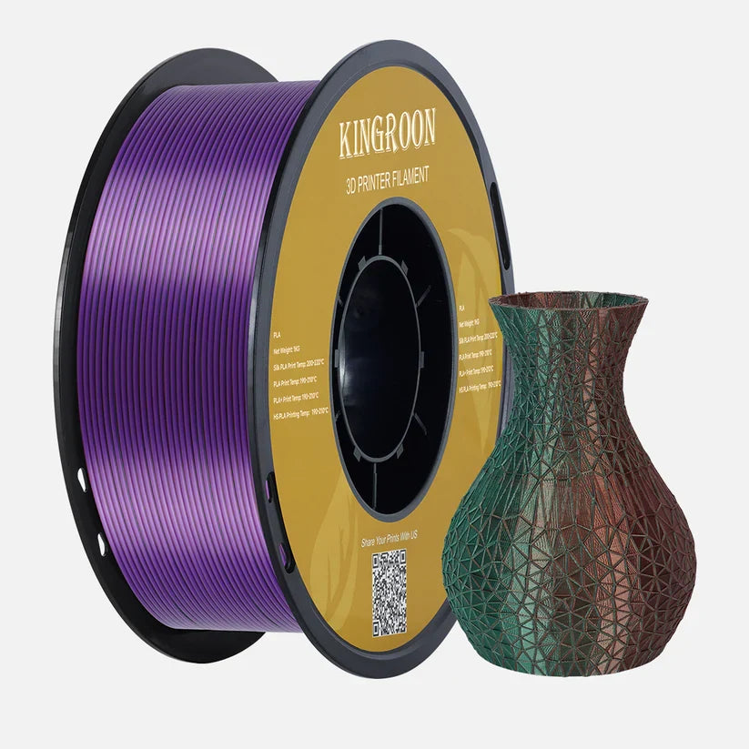 Kingroon PLA Silk Filament Green Purple Copper