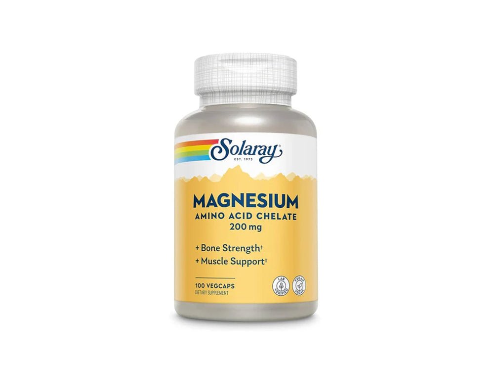 Solaray Magnesium Amino Acid Chelate 200 mg 100 capsules