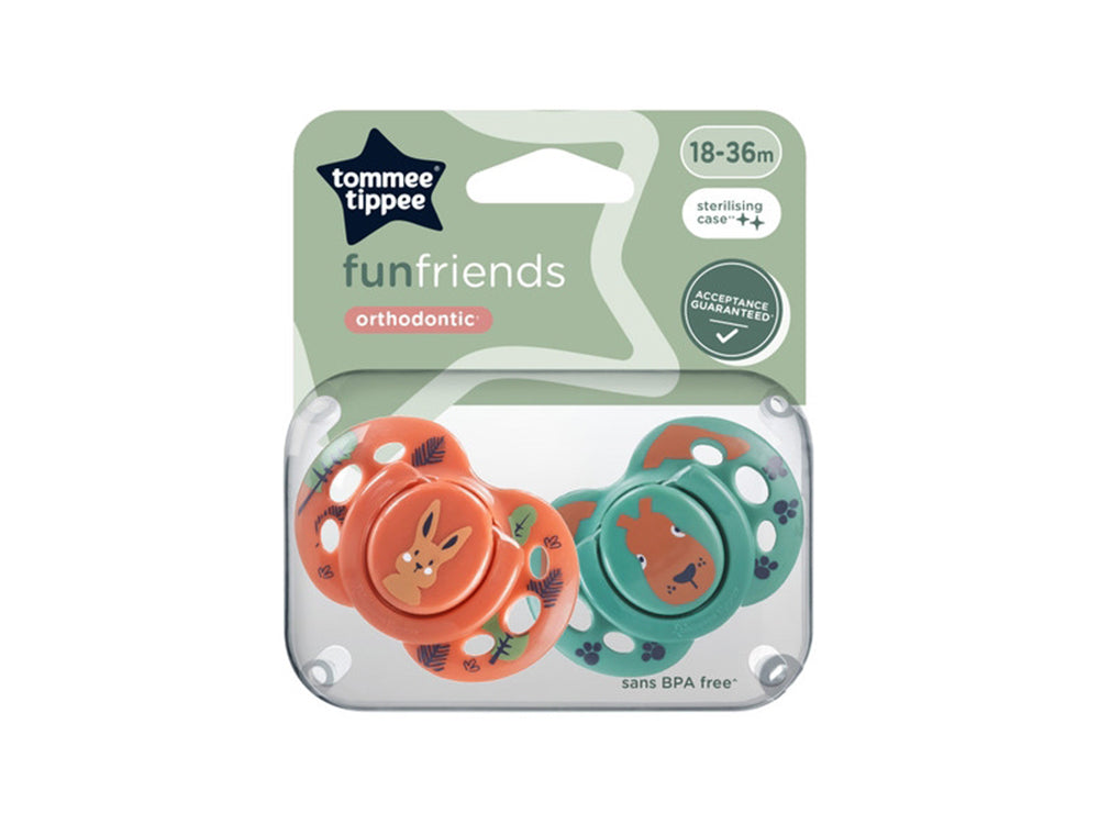 Tommee Tippee Fun Friends Bunny Neutral Soother 18-36M