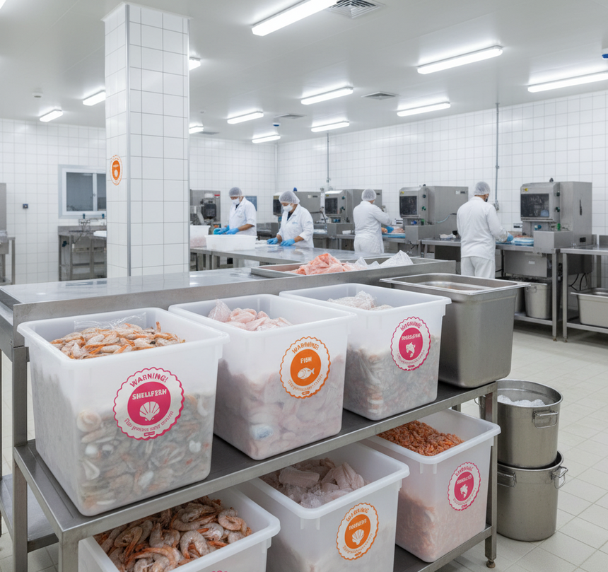 Food Allergen Dot Labels