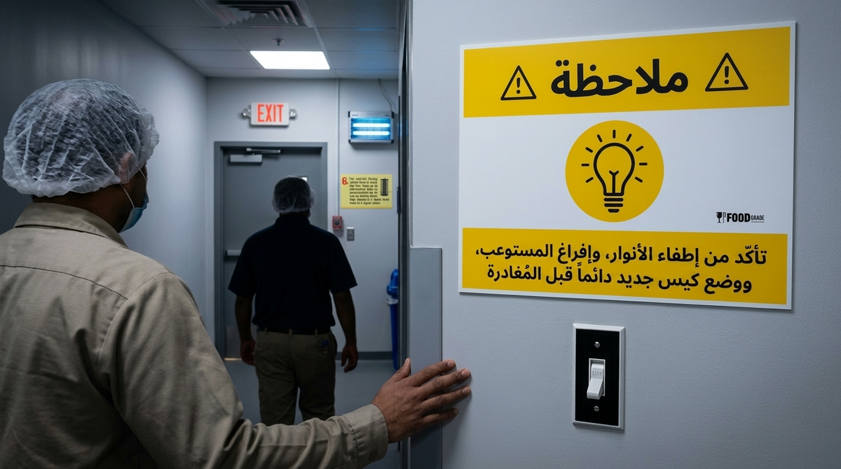 Lights Off Sign