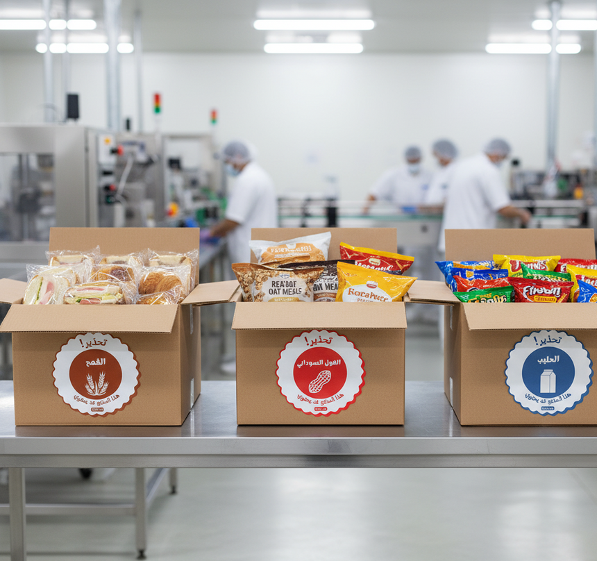 Food Allergen Dot Labels