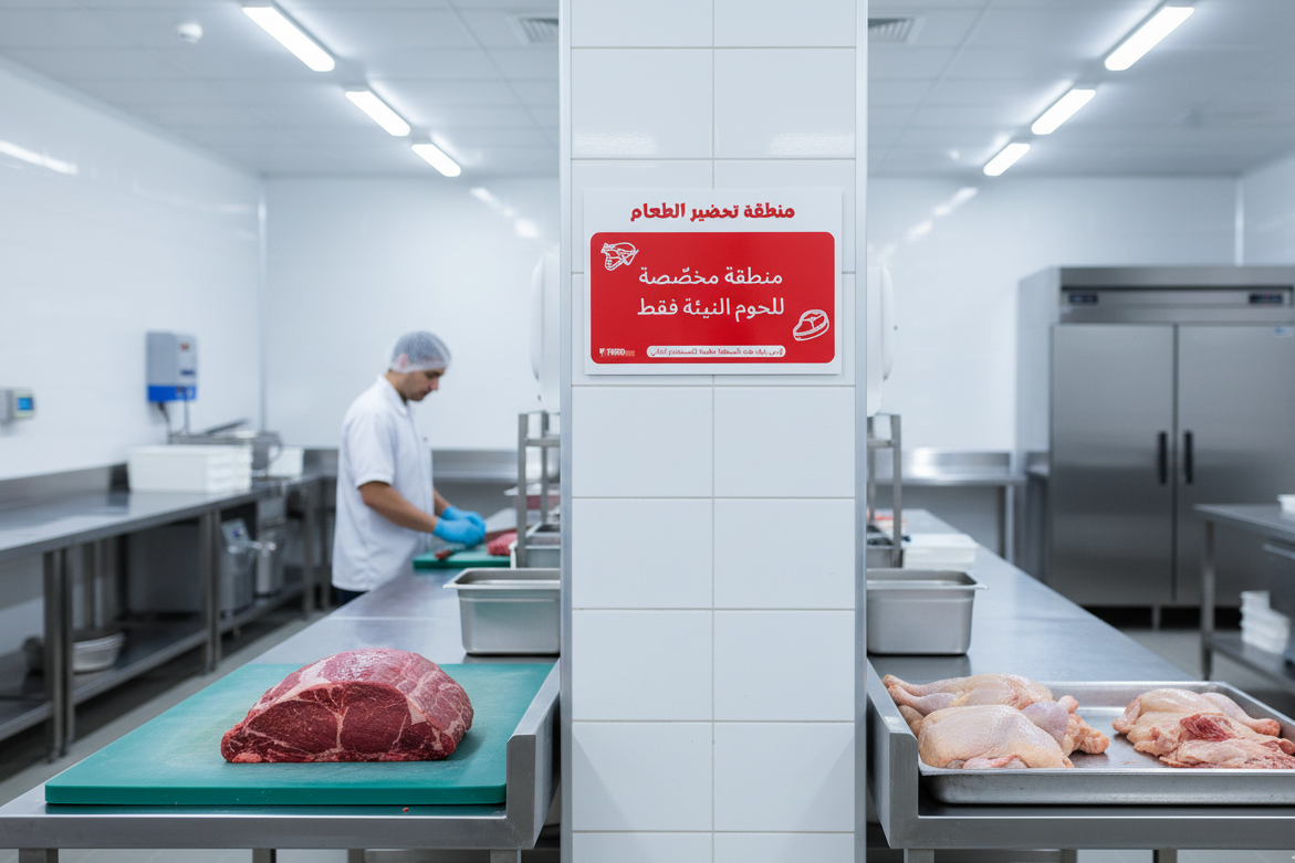 Food Preparation Area Signs