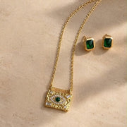 Green Eye Set - 2 Pieces