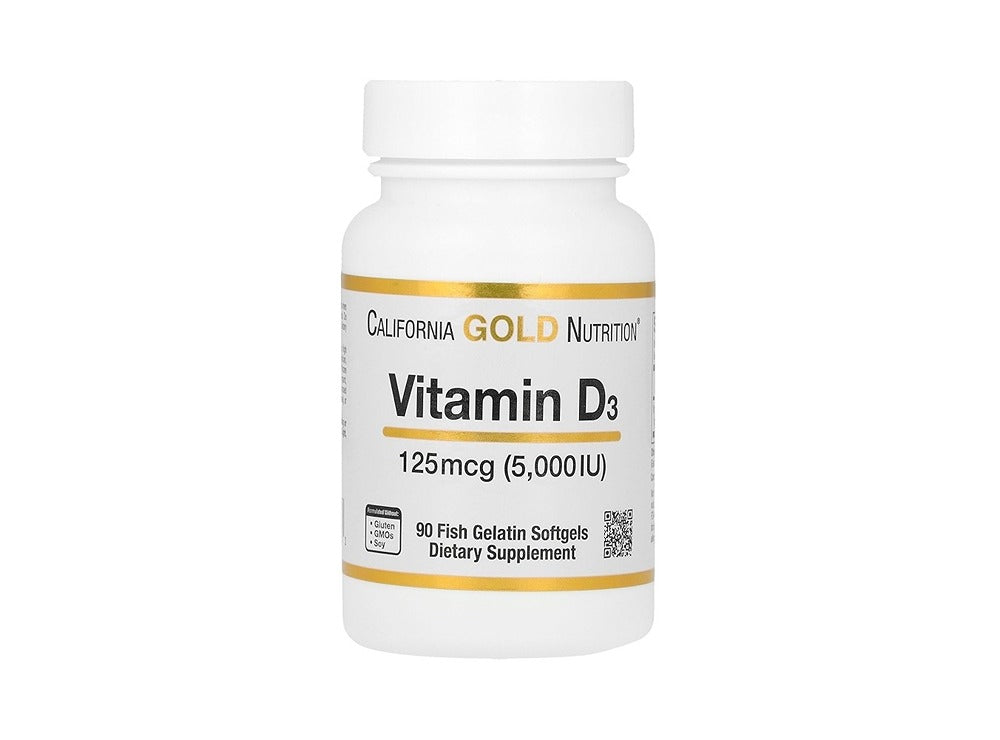 California Gold Vitamin D3 5000IU 90 Softgels