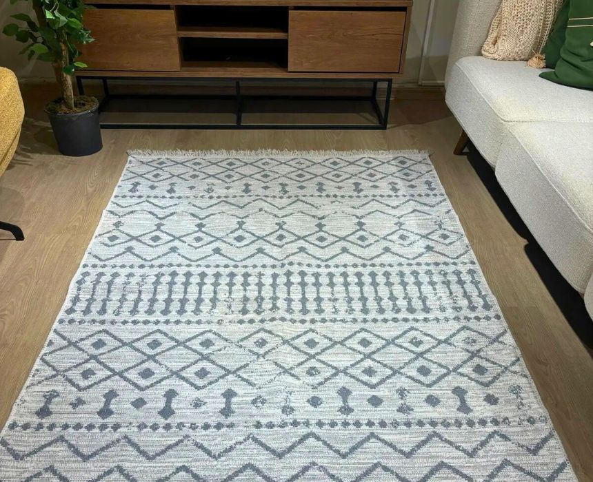 Double Face Rug in Grey