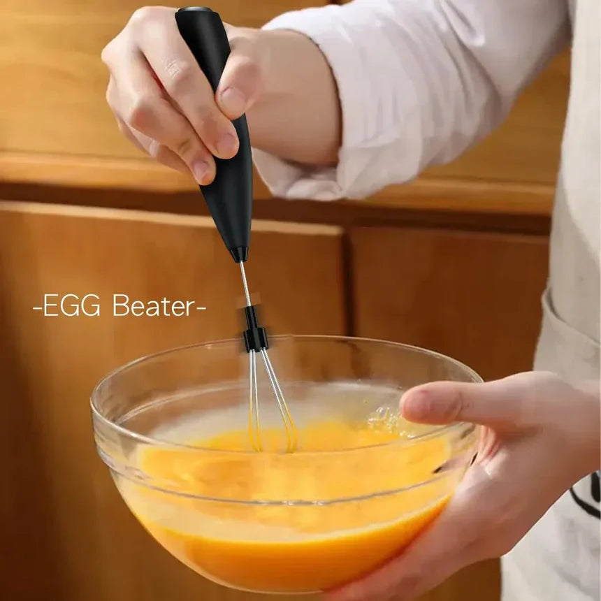 Powered Electric Frother & Whisk With Stand