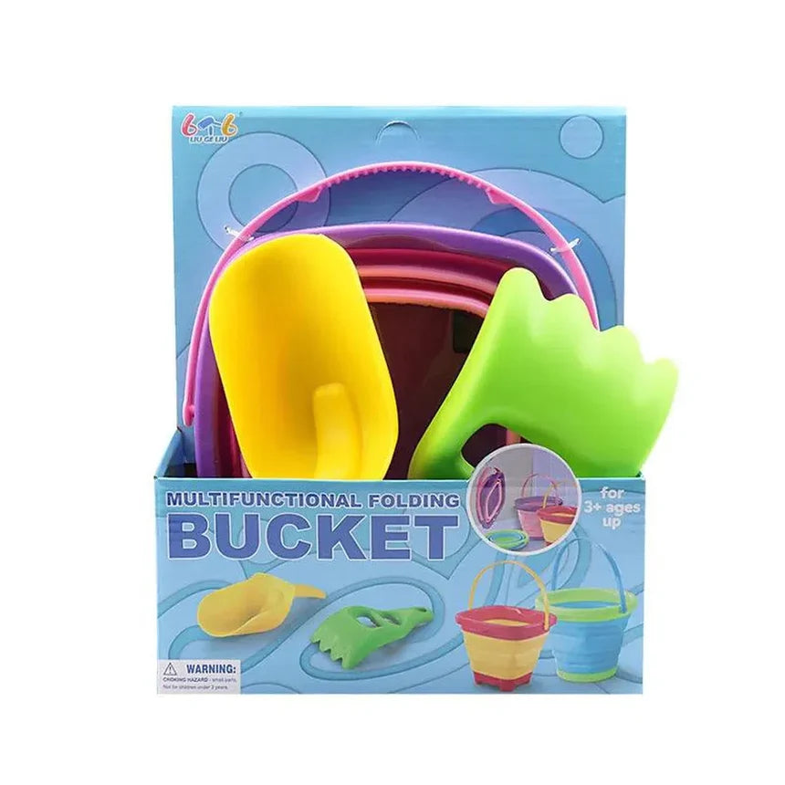 Foldable Sand and Snow Play Bucket Set