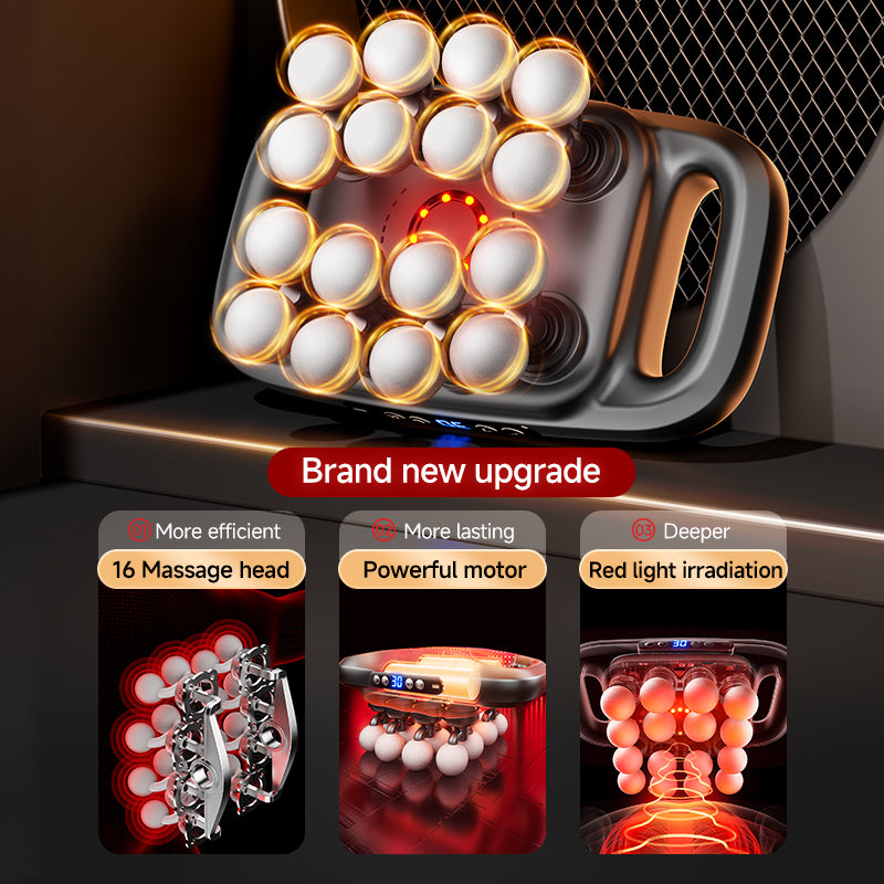 High-Frequency Massage Gun - 16 Head Deep Tissue Massager