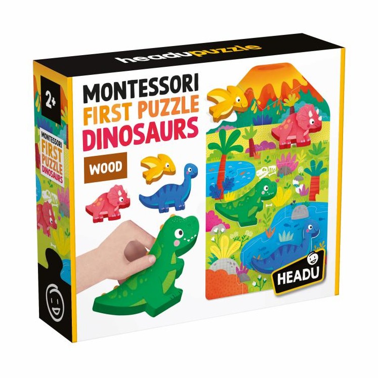 HEADU MONTESSORI FIRST PUZZLE DINO by HEADU