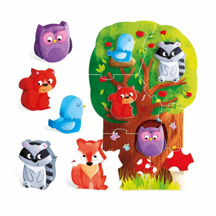 HEADU MONTESSORI FIRST PUZZLE THE FOREST by HEADU