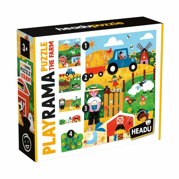 HEADU PLAYRAMA PUZZLE THE FARM by HEADU