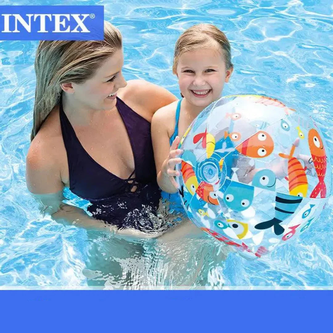 Intex inflatable colorful beach ball, fish design