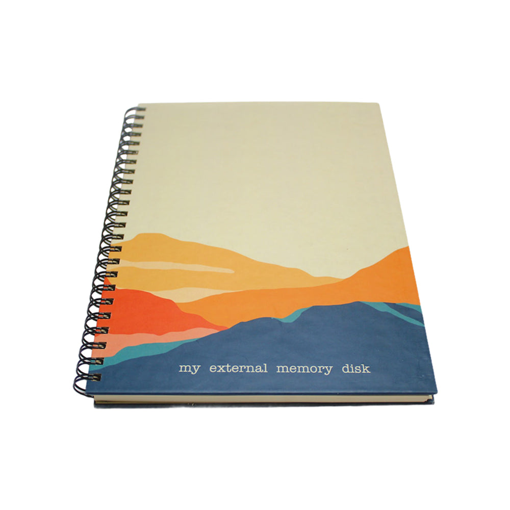 A5 Hardcover Notebook: My External Memory Disk