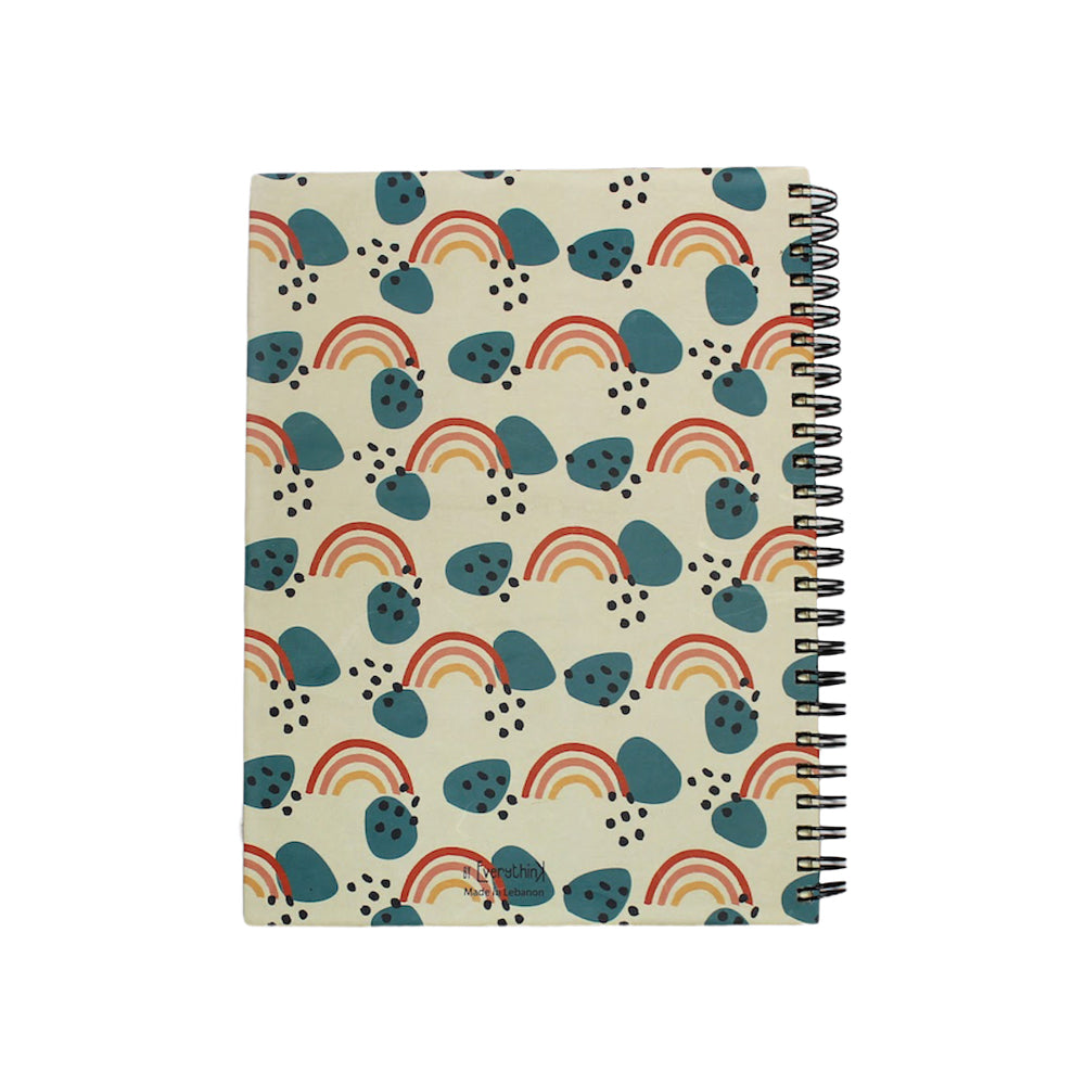 A5 Hardcover Notebook: Rain Pattern