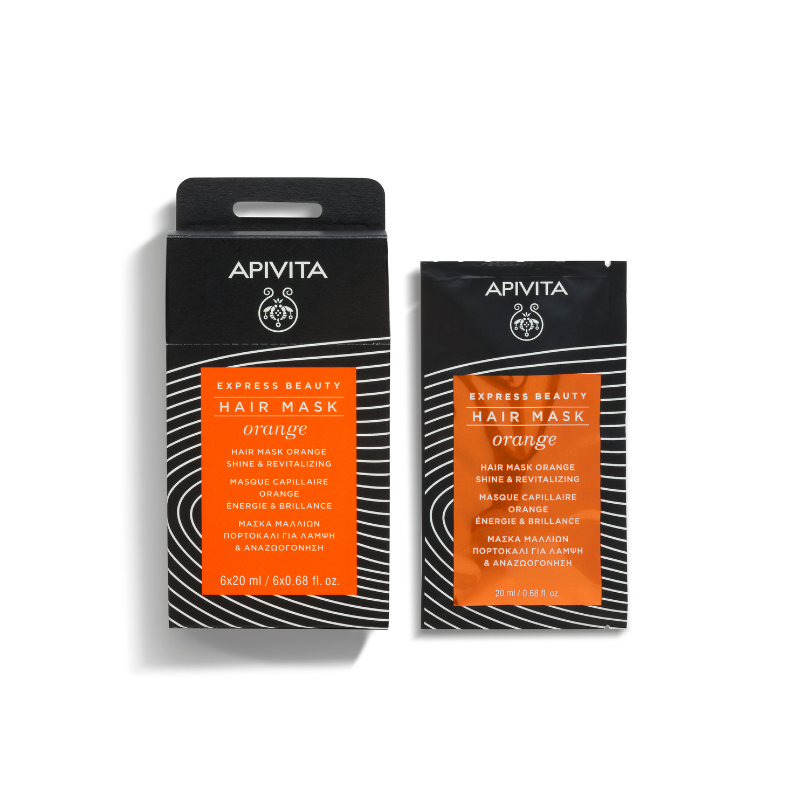 Apivita Hair Mask Orange Shine And Revitalizing