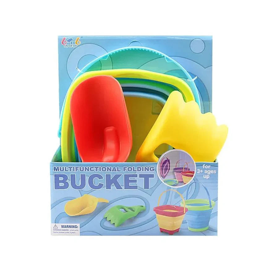 Foldable Sand and Snow Play Bucket Set