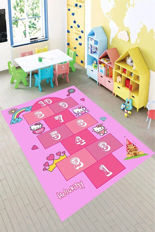 Hello Kitty Kids Hopscotch Rug