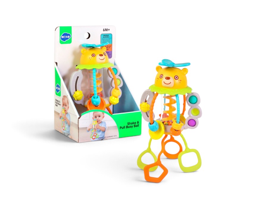 Hola Shake Pull Busy Ball Activity Toy