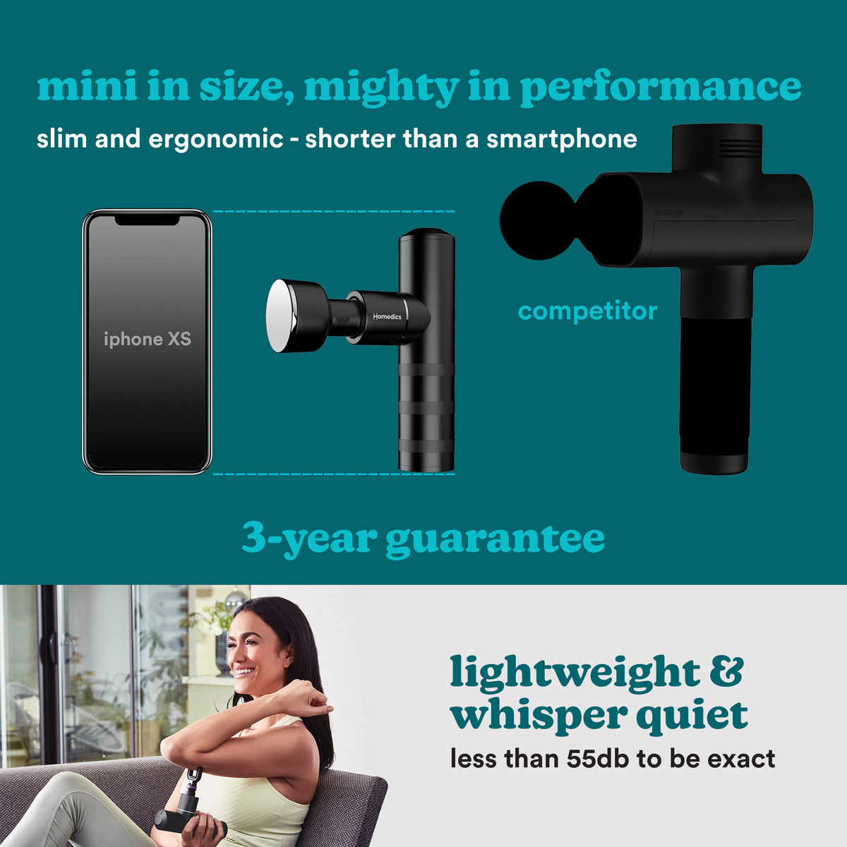 MYTI Mini Massage Gun Massage & Relaxation MYTI Mini Massage Gun MYTI Mini Massage Gun HoMedics
