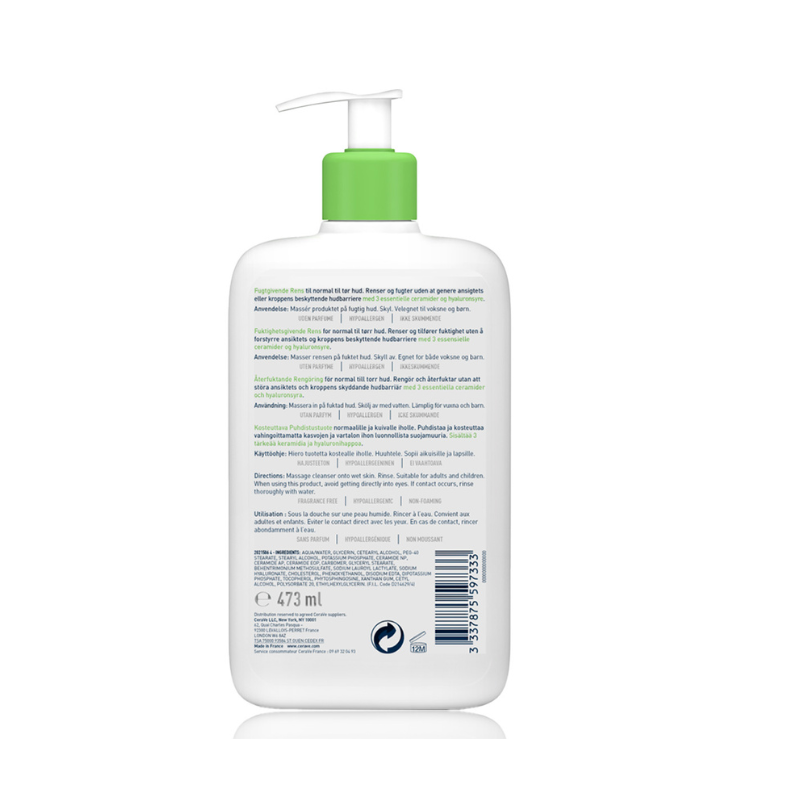 CeraVe Hydrating Cleanser For Normal To Dry Skin 473ml