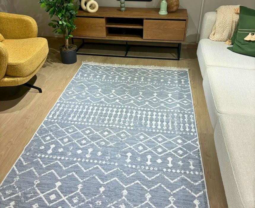 Double Face Rug in Grey