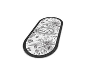 Oval Kitchen Carpet in Black
